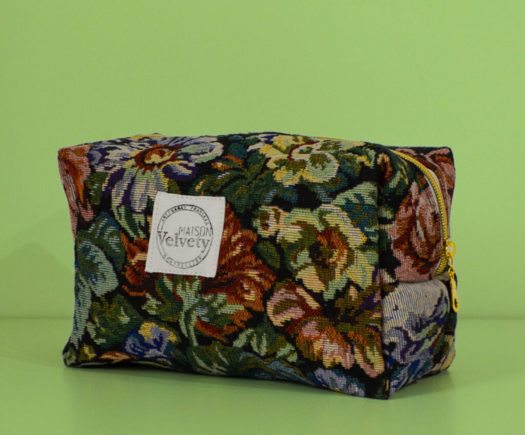 Grande Trousse 25x11x14cm - FAIT MAIN en FRANCE - Jacquard d'ameublement